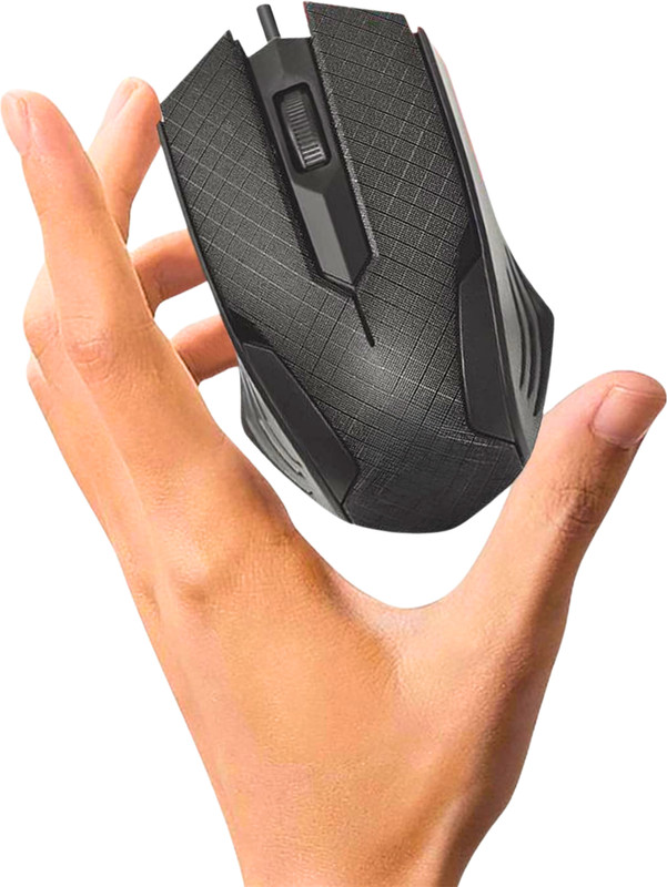 DRUMSTONE 1000 DPI Wired Gaming Mouse for Laptop & Desktop (Black)