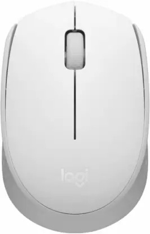 Logitech M171 Ambidextrous Optical Mouse(2.4GHz Wireless, Off White)