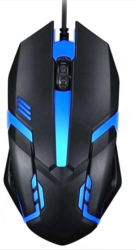 ABlue Clipper :Gaming Mouse for Laptop/PC,2000DPI,Multicolor,FPS Gaming Mouse(USB2.0,3.0)Black Wired Ambidextrous Optical Gaming Mouse(USB 2.0, USB 3.0, Black with RGB Spectrum Lighting)