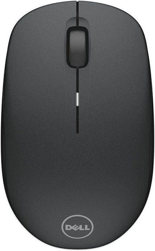 DELL WM126 Ambidextrous Optical Mouse 1000 DPI, Plug and Play With Bluetooth(2.4GHz Wireless, Black)