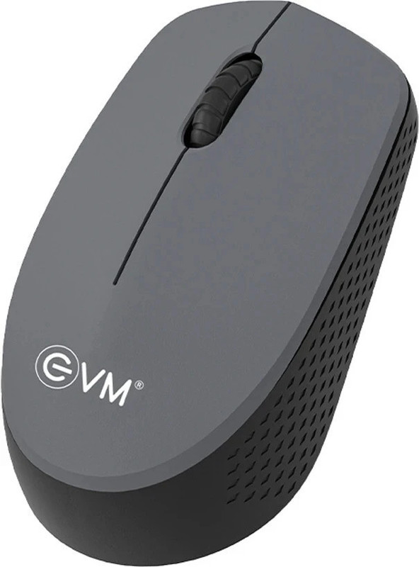 EVM 3W042 Ambidextrous Optical  Gaming Mouse 1600DPI Button,10 Meter Range, Comfort Hand Grip(2.4GHz Wireless, Grey)