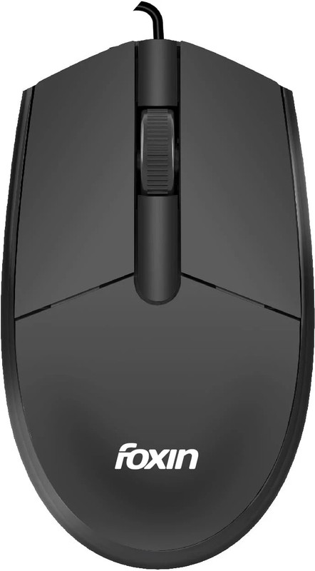 Foxin Classy (GLIDE) USB Wired Ambidextrous Optical Mouse(USB 2.0, USB 3.0, Black)