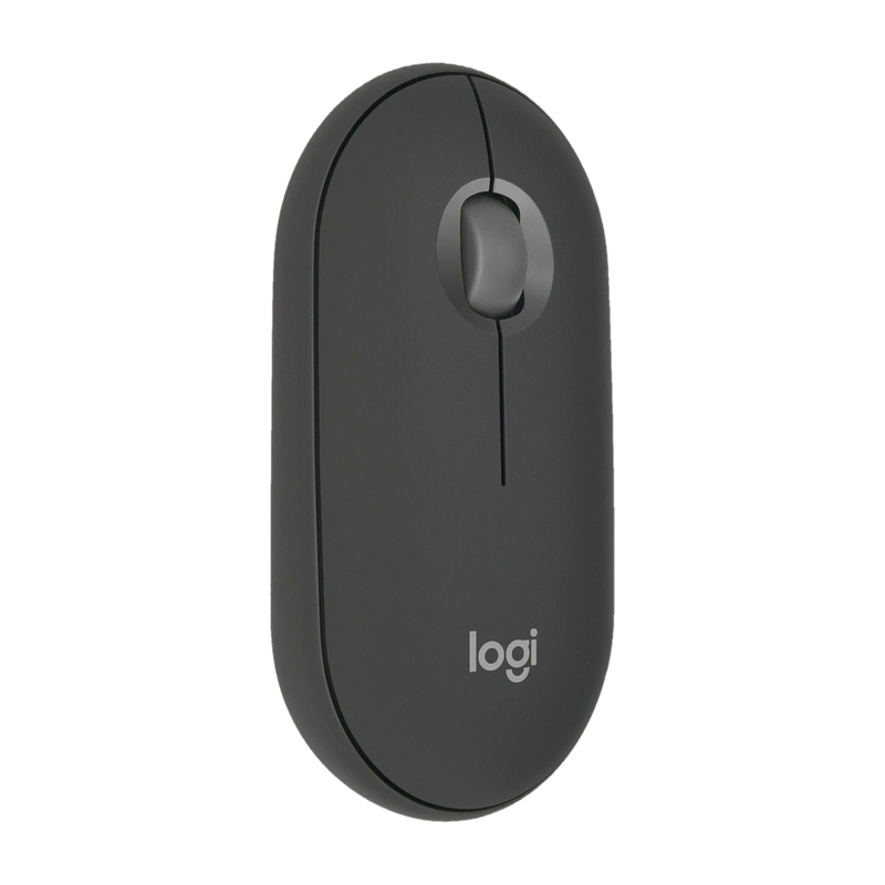 Logitech Pebble 2 M350s Wireless Ambidextrous Optical Mouse with Upto 4000 DPI, Silent Touch Quiet Clicks, Customizable Middle Button, 3-Device Easy-Switch, Up to 24 Months Battery Life, Slim Minimalist Portable Design(Black)