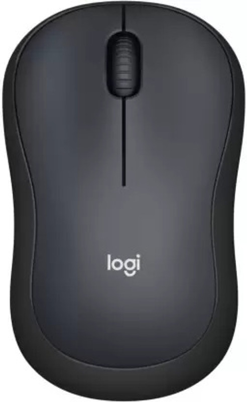 logitech M221 Wireless Optical Mouse with Silent Click Buttons (1000 DPI, Ambidextrous Design, Black)