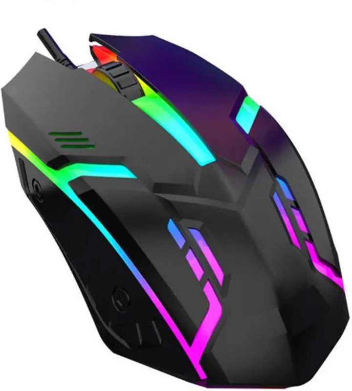 Imaashi Rainbow LED USB Gaming Mouse – 1000 DPI High Accuracy, Smooth Scroll, 480 Mbps Wired Ergonomic Optical  Gaming Mouse(USB 2.0, Multicolor)