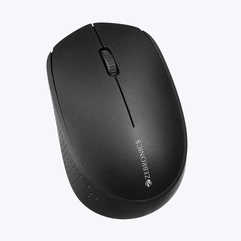 ZEBRONICS ZEB-DASH WIRELESS MOUSE Ambidextrous Optical Mouse(2.4GHz Wireless, USB 2.0, Black)