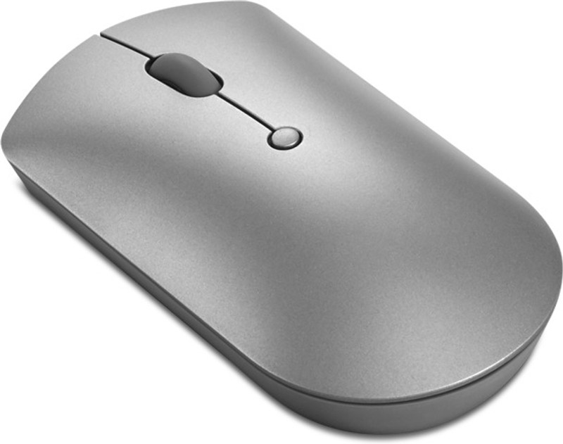 Lenovo 600 BT Wireless Ambidextrous Optical Mouse Silent(Grey)