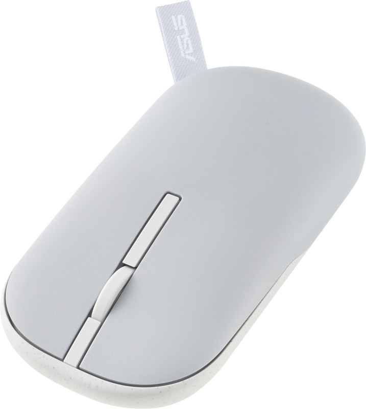 ASUS Marshmallow Wireless Ambidextrous Optical Mouse MD100 / Multi-Mode Connect, Adj. DPI upto 1600 DPI, Silent(Grey)