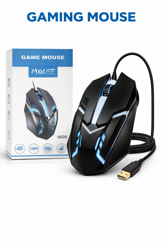 DELL MS216 Wired Right Handed Optical Gaming Mouse(USB 2.0, Black)