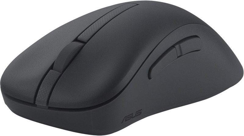 ASUS MD102 Silent Mouse Ambidextrous Optical Mouse 1600 DPI, 100% PTFE Feet, Dual Mode Connectivity, 5 Buttons(2.4GHz Wireless, Bluetooth, Dark Grey)