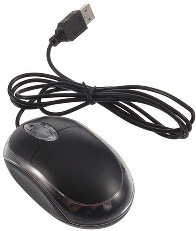 SOJUBA New Wired USB optical Mouse for Laptop, Mouse for Computer, Mouse for Desktop Wired Ambidextrous Optical  Gaming Mouse(USB 2.0, Black)