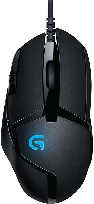 Logitech G402 Wired Ambidextrous Optical  Gaming Mouse Adj DPI Upto 4000, Light Weight, 8 Programmable Buttons(USB 2.0, Black)