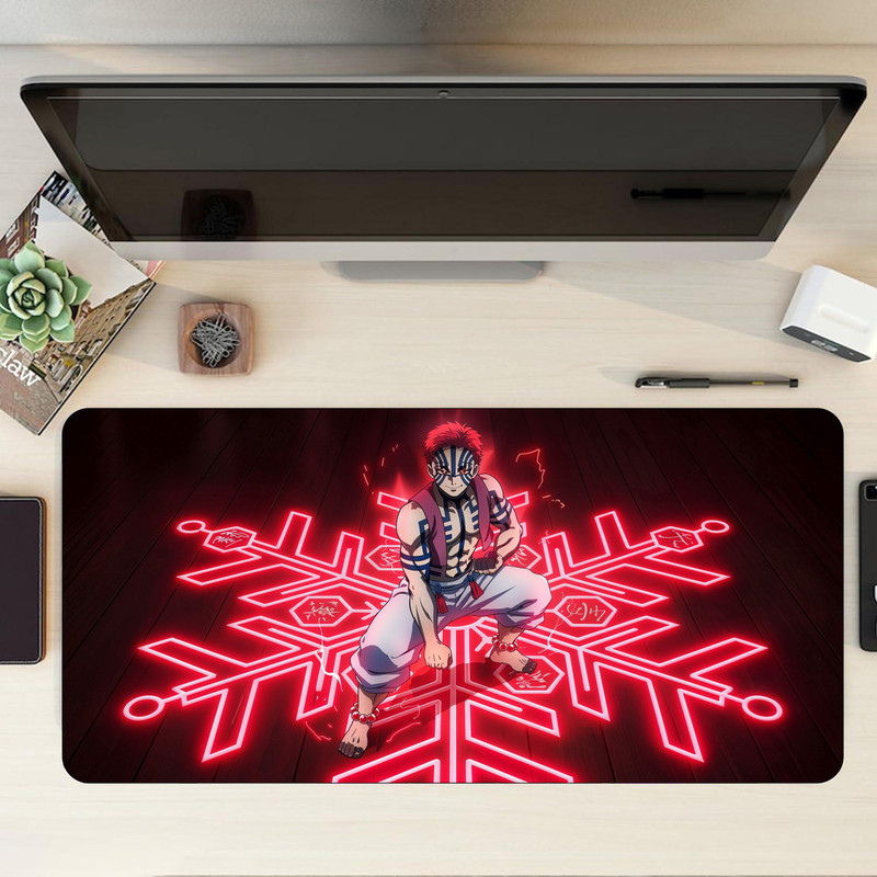 Matnex Solo Leveling Sung Jinwoo - 11x23 inch mousepad, Deskpad Non Slip Base Mousepad(Electric Blue)