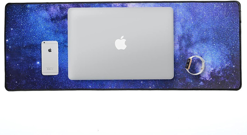 Rexmon Keyboard Pad Mat for Office & Home Non Slip Base Dual Sided Mousepad(Blue)
