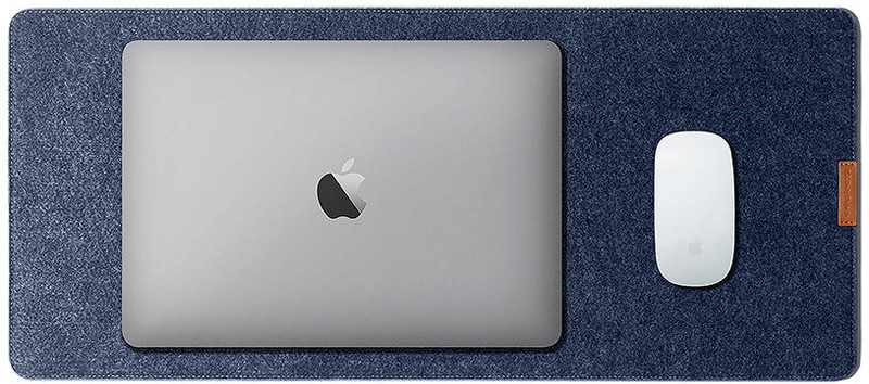 DailyObjects Turf Felt Mini Desk Mat (Blue) Mousepad(Blue)