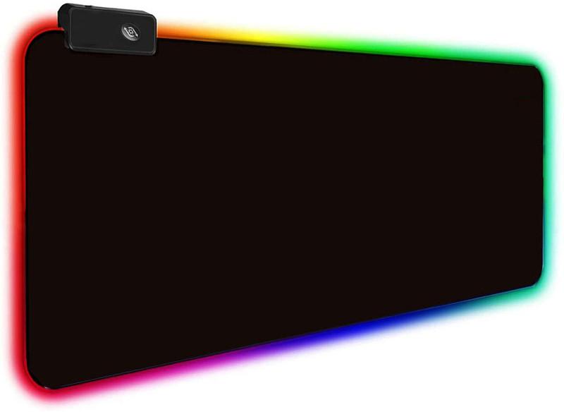 VoraPrime RGB Light Gaming Mouse Pad Non-Slip Rubber Base Soft Mouse Pad Non Slip Base Dual Sided Mousepad(Multicolor)