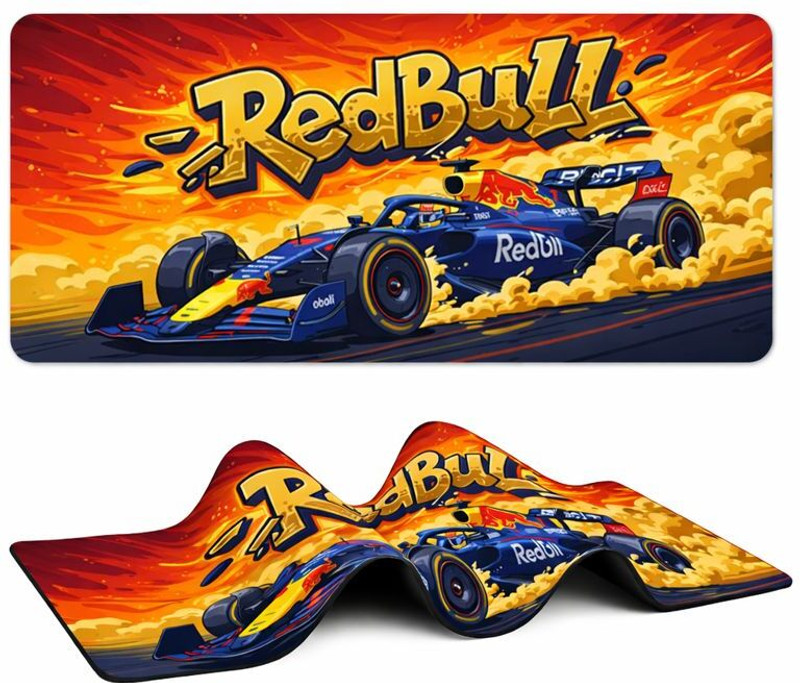 XENOAHS F-1 REDBULL Edition Deskpad Large Computer Mouse Mat Non Slip Base Mousepad(Multicolor)