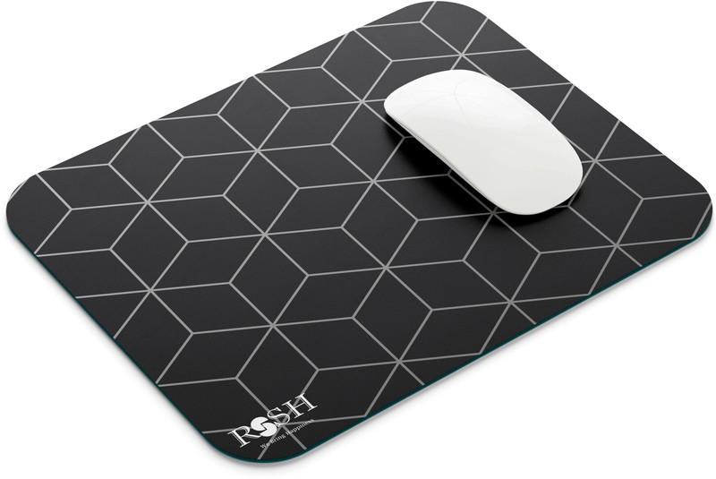 DARSHANAM WORLD Mouse pad, Gaming mouse pad, Anti-Slip Base, High Durability Non Slip Base Mousepad(Black)