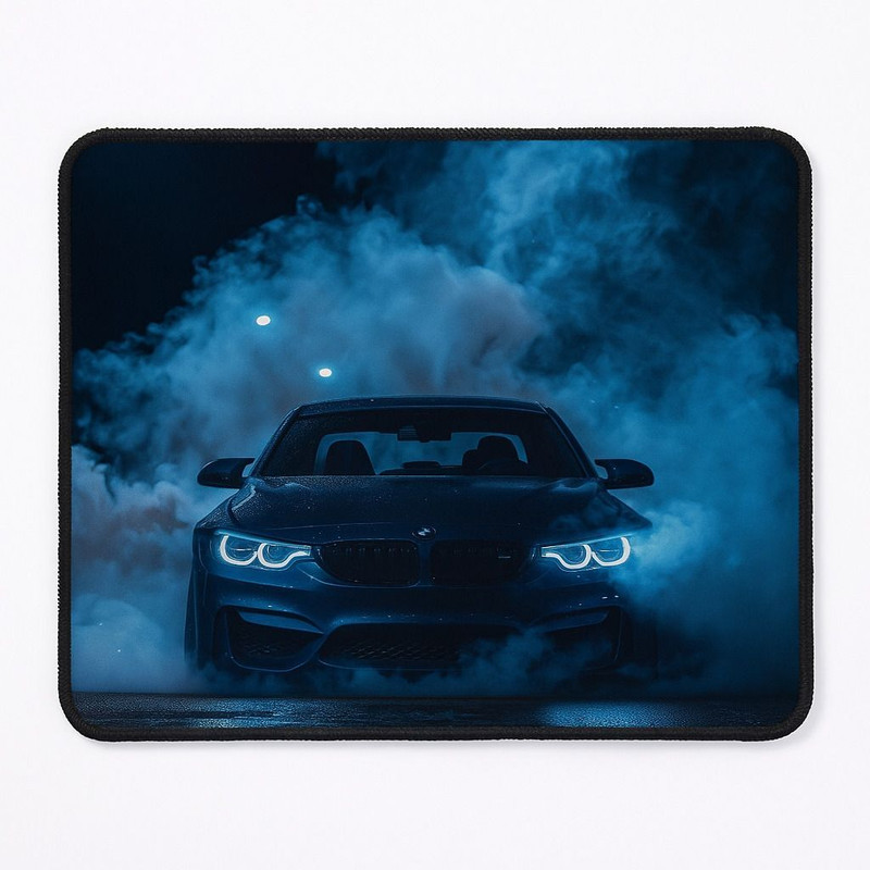 Tejas And Tejas BMW MOUSE PAD Non Slip Base Mousepad(Blue)