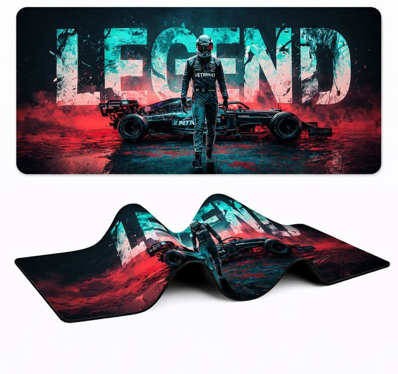 XENOAHS F-1 LEGEND Edition Deskpad Large Computer Mouse Mat Non Slip Base Mousepad(Multicolor)