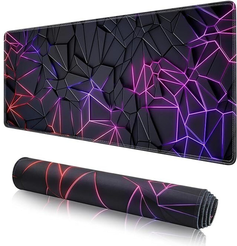 Brijvila Gaming 3D Mousepad Extended Large Non Slip Desk Mat and Keyboard Mat XXL Non Slip Base Dual Sided Mousepad(Multicolor)