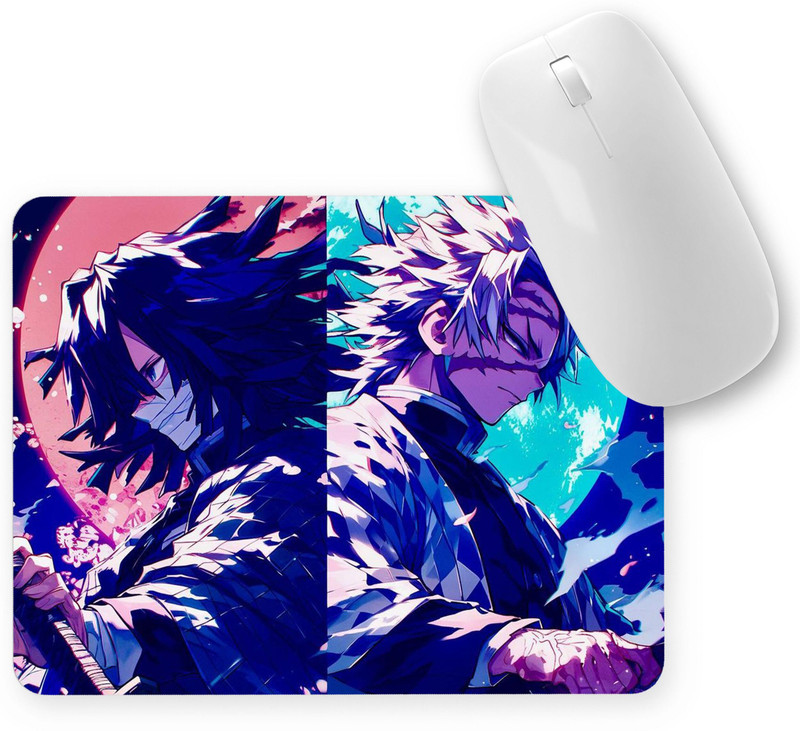 Raikamal Demon slayer gaming Mouse Pad Non-Slip Rubber Base for Computer leptop Mousepad Non Slip Base Mousepad(Demon Slayer 01)