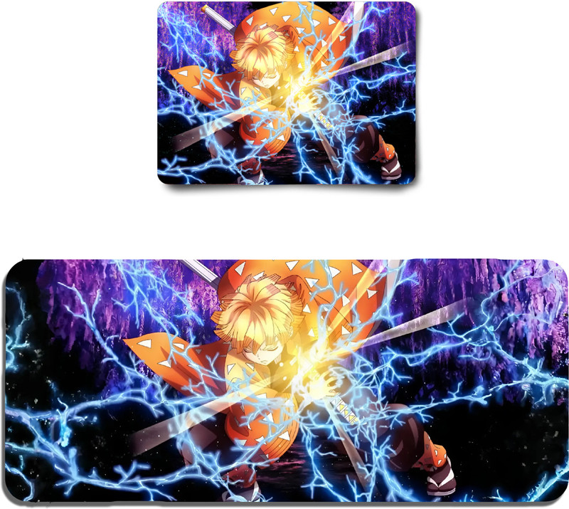 Aniithing Gaming Mouse Pad XXL, Extended Anime Design, Large Mouse pad 23 X 11 inch Non Slip Base Mousepad(Blue)