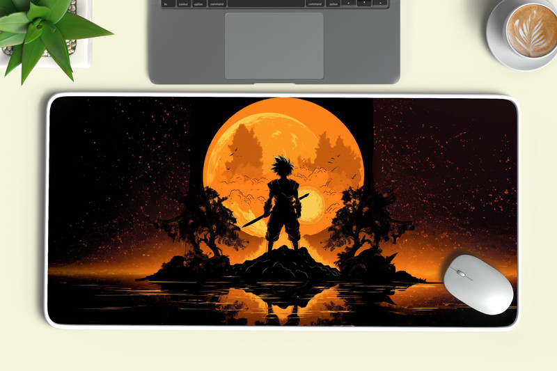 TURTLEWINGS Anime XL Mousepad (Goku 3) Mousepad Non Slip Base Mousepad(Multicolor)