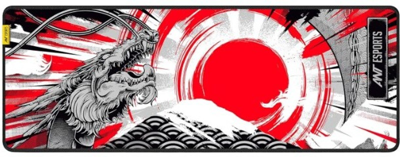 Ant Esports Dragon Hill Unique Design Gaming MousePad for Mouse Keyboard with Stitched Edges Non Slip Base Mousepad(Multicolor)