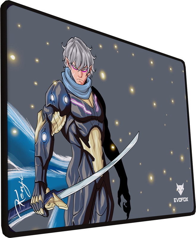 EVOFOX Kenji X35 with Micro-Textured Speed Surface Gaming Non Slip Base Mousepad(Grey)