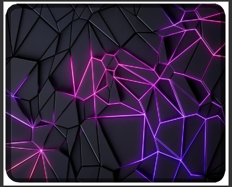 quedoris Gaming Mat Anti-Slip Base High Durability Waterproof Mousepad Non Slip Base Mousepad(Purple, Black)