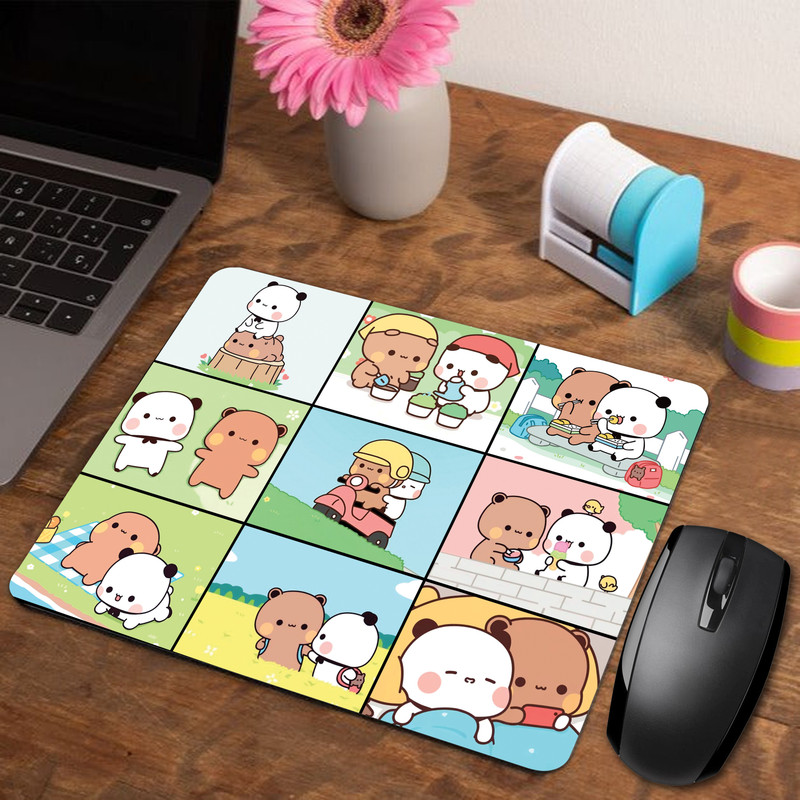 Asha Gifts Bubu Dudu Mouse Pad for Laptop Desktop PC Gaming Mousepad Rubber Base AT-1 Non Slip Base Mousepad(Multicolor)