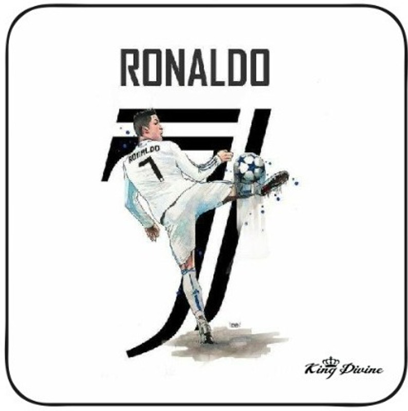 Kingdivine FOOTBALLER PLAYER RONALDO CR7 WHITE PRINTED MOUSE PAD Non Slip Base Mousepad(White)