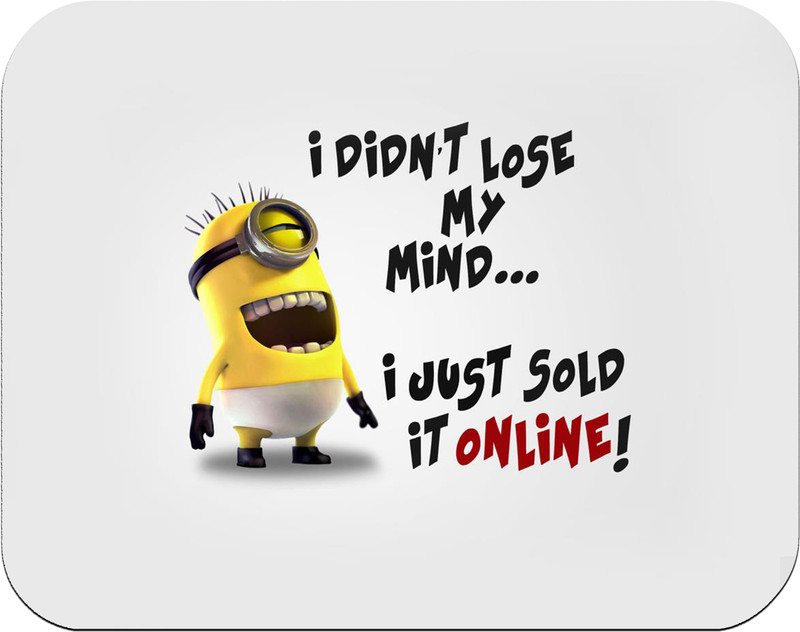 Ghuchadu Minions Mouse Pad For Computer / Laptop Non Slip Base Dual Sided Mousepad(M1)