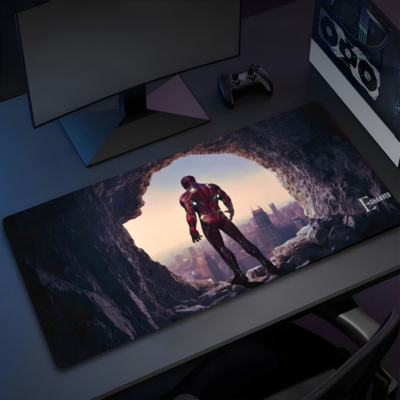 Eshaaver Iron Man Gaming Mousepad - Ultra Smooth, Anti-Slip, Waterproof Non Slip Base Mousepad(Multicolor 11)