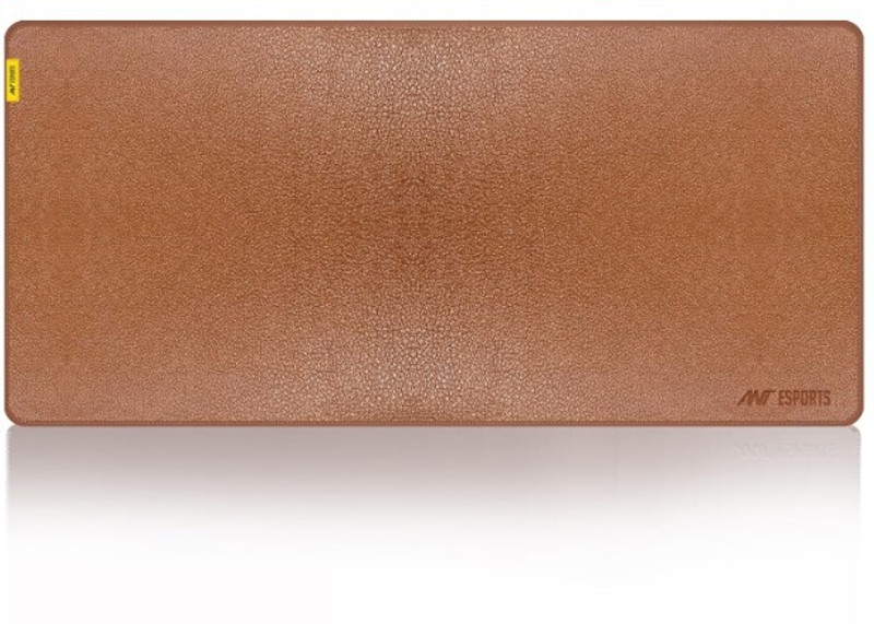 Ant Esports Glorious Leather Gaming Mouse Pad/Desk Pad Protector, PU Leather Waterproof Non Slip Base Mousepad(Brown)