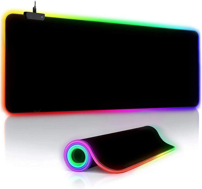 wynyc RGB Gaming Mouse Pad Lights Modes-(80*30 CM) LED Extended Mousepad Non Slip Base Mousepad(Multicolor)