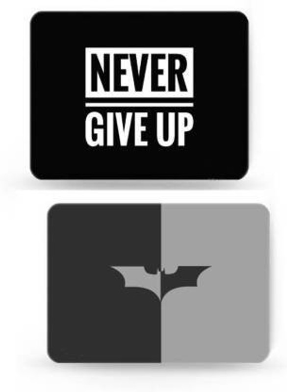 Flipkart SmartBuy Mouse Pad combo for Laptop, MacBook Pro Air, Gaming Computer, Anti-Skid Base Non Slip Base Mousepad(Black, Grey)