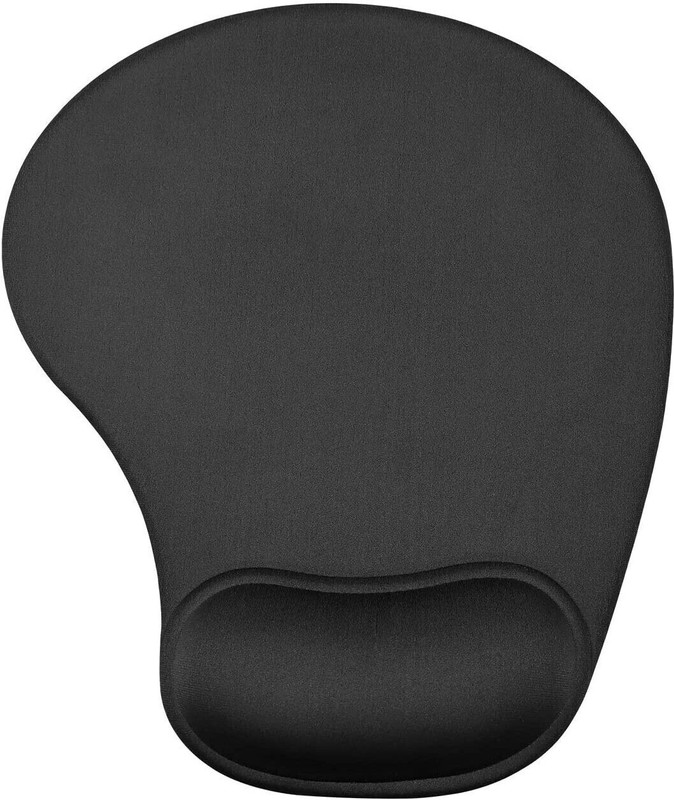 Etake Foam 3D Ergonomically Designed Non-Slip Mouse Pad With Gel Wrist Rest Support For Computer & Laptop Non Slip Base Mousepad(Black)