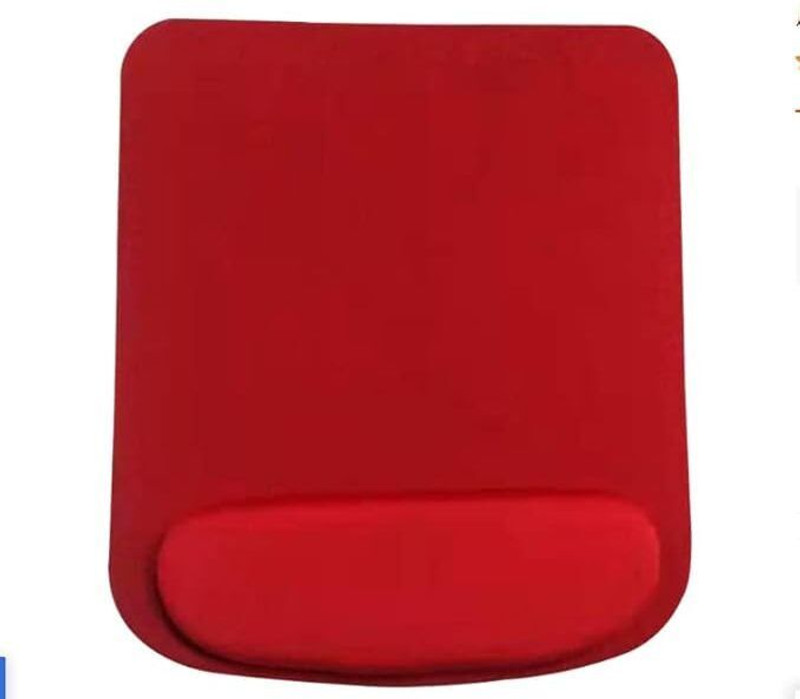 PAC Gel Wrist Support Mouse padwith Lycra Cloth - Nonslip Non Slip Base Mousepad Non Slip Base Mousepad(Red)