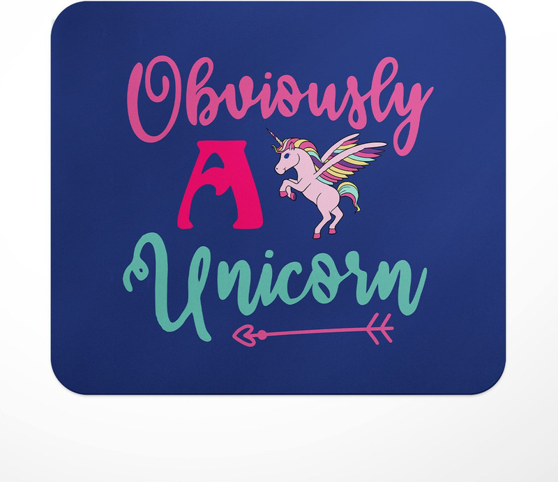 LASTWAVE Obviously A Unicorn Design 2, Unicorn Graphic Printed Mousepad for Laptop Non Slip Base Mousepad(Multicolor)
