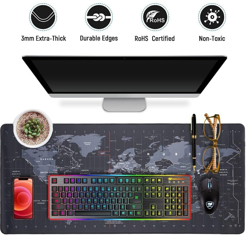 Greenolive MAT-1 Non Slip Base Mousepad(Black)