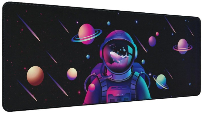 Aliens Extended Gaming Mouse Pad | High-Speed Tracking, Non-Slip Base, Stitched Edges Non Slip Base Mousepad(Black)