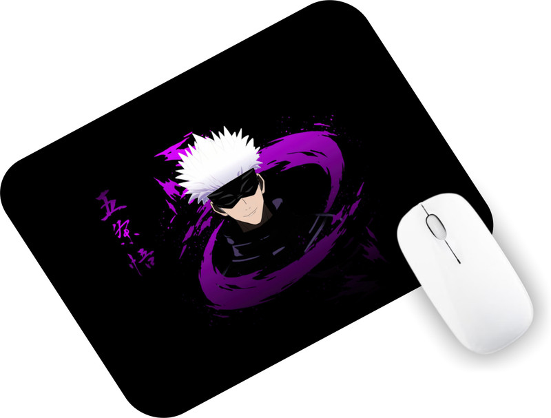 Kuavi Gojo satoru Anime Mousepad Rubber Base with Anti Skid Surface Non Slip Base Mousepad(Multicolor)