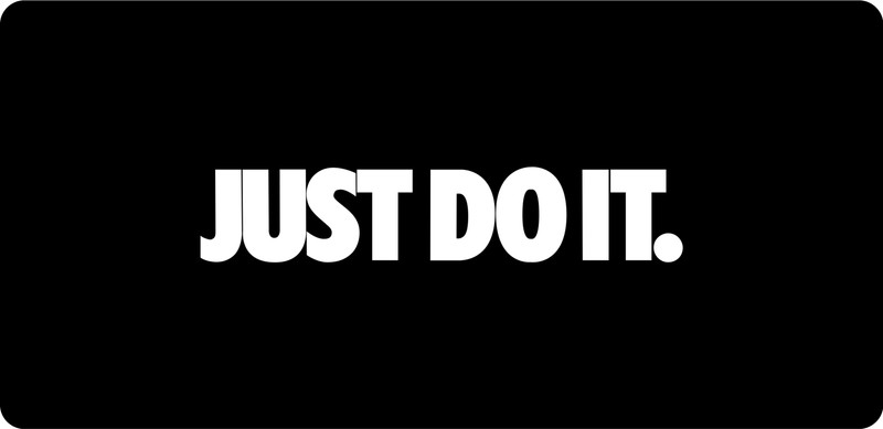 Foxrey Extended Non-Slip Base Non Slip Base Mousepad(Just Do It)