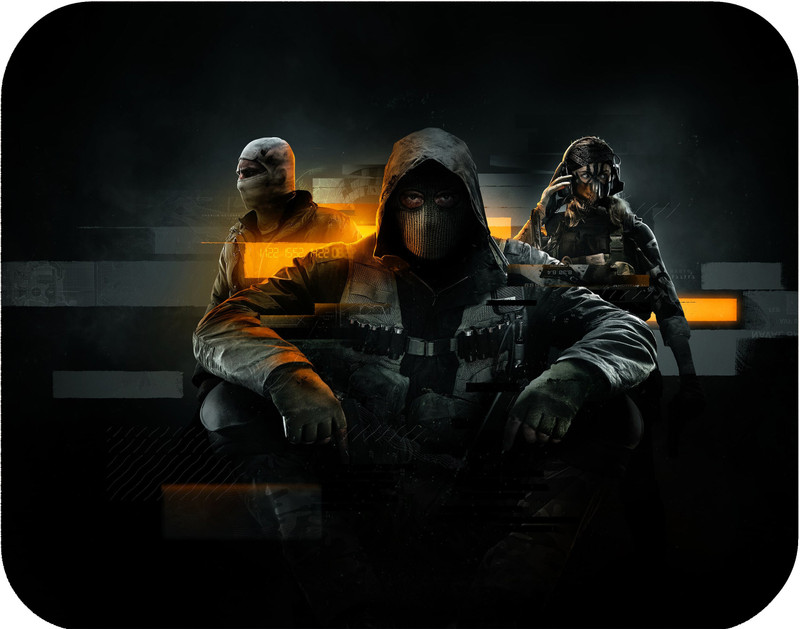 Ghuchadu Call Of Duty Black Gaming Non-Slip Rubber Base Mousepad for Computer and Laptop Non Slip Base Mousepad(Black)