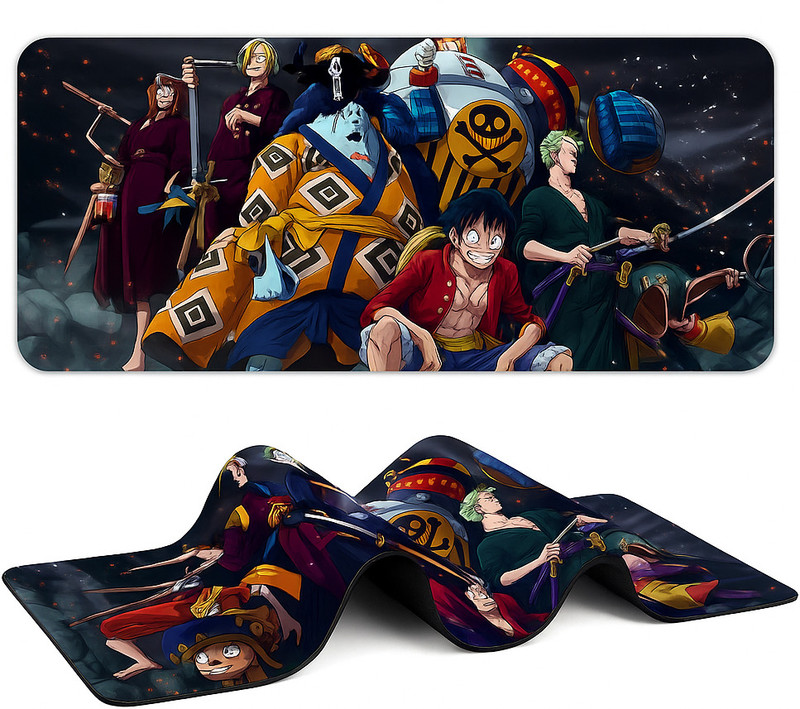 XENOAHS One Piece Wano Samurai Edition Gaming Mousepad Non Slip Base Mousepad(Multicolor)