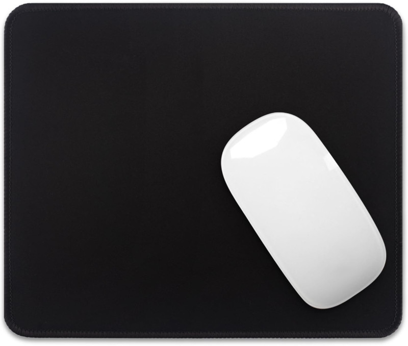 higadget Plain Mousepad Non Slip Base Mousepad(Black)