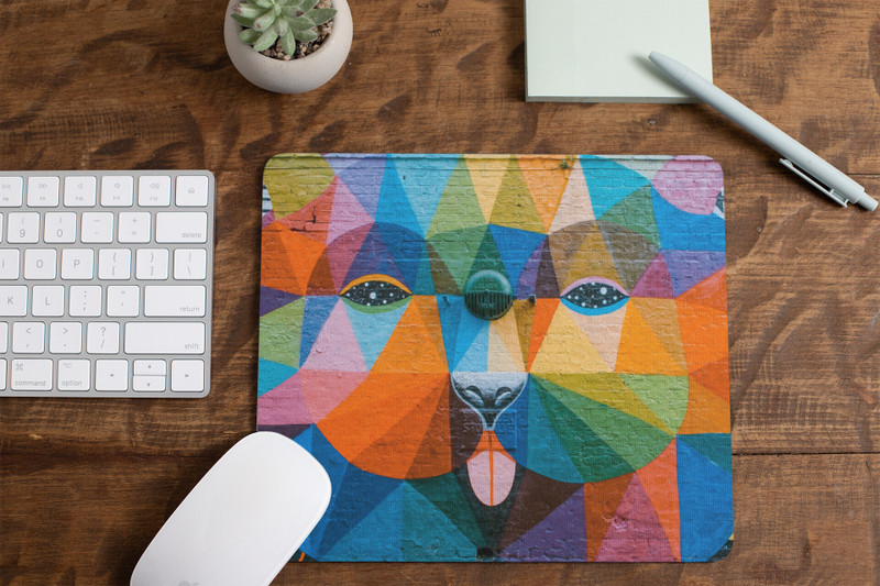 ZORI WaterProof Paint art Mouse Pad Non-Slip for Computer and Laptop Non Slip Base Mousepad(Multi 14)