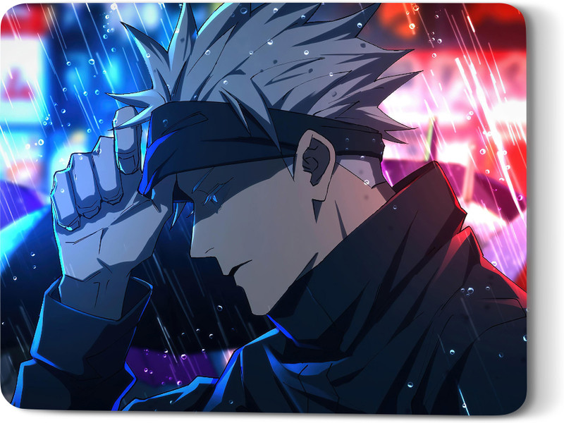 MJDS Mouse Pad Gojo Anime Printed Ultra-Low Friction Gaming Mouse Mat Non Slip Base Mousepad(Multicolor)